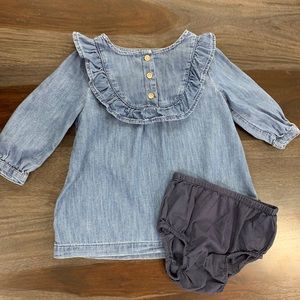 Baby girls denim dress